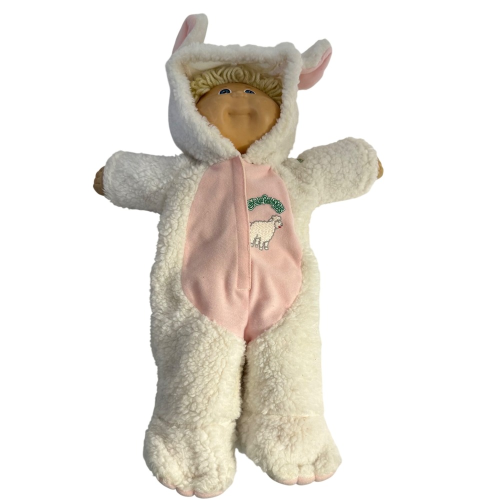 Vintage 1984 Coleco Cabbage Patch Kid PMI Factory Green Sig Lamb costume doll